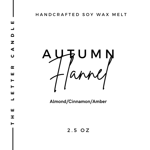 Autumn Flannel - Soy Wax Melt 2.5 oz