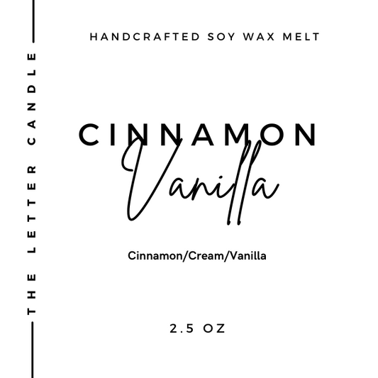 Cinnamon Vanilla - Soy Wax Melt 2.5 oz