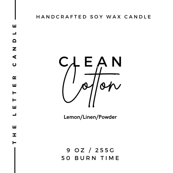 Clean Cotton - Soy Wax Candle