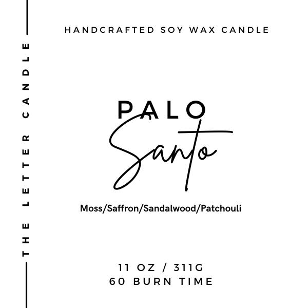 Palo Santo - Soy Wax Candle