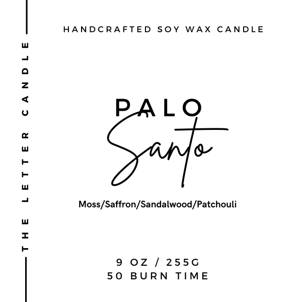 Palo Santo - Soy Wax Candle