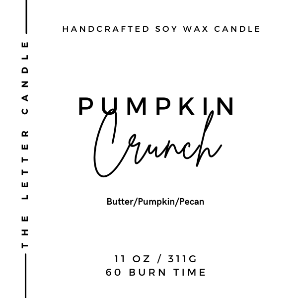 Pumpkin Crunch - Soy Wax Candle