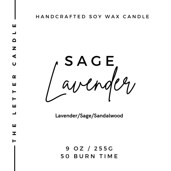 Sage Lavender - Soy Wax Candle