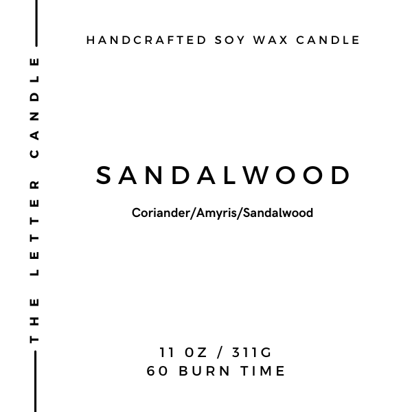 Sandalwood - Soy Wax Candle