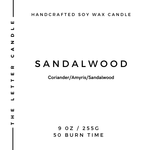 Sandalwood - Soy Wax Candle