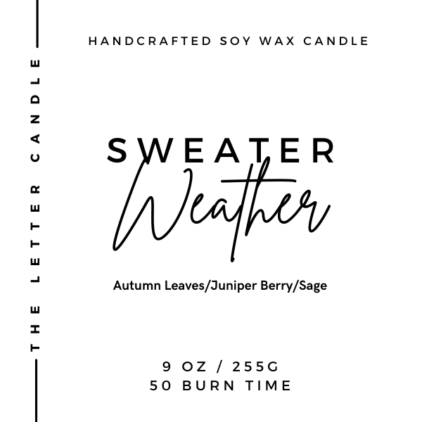 Sweater Weather - Soy Wax Candle