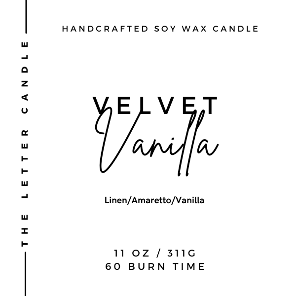 Velvet Vanilla - Soy Wax Candle